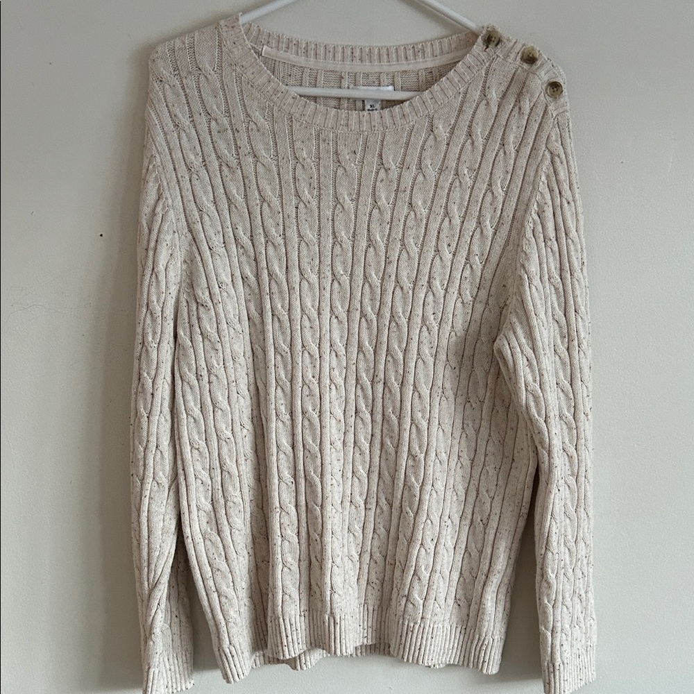 Croft & Barrows Knit XL Cream Sweater
